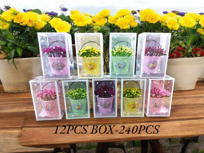 001B - MINI FLOWER WITH POT (240PCS)
