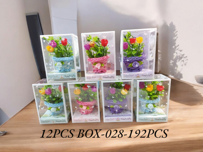 028 - MINI FLOWER WITH POT (192PCS)