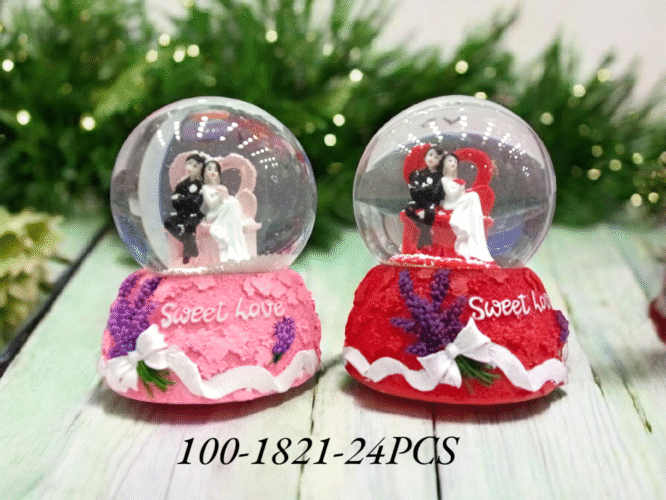 100-1821 - GLASS COUPLE DOME (24PCS)