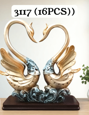 3117 - RESIN SWAN SHOWPIECE (16PCS)