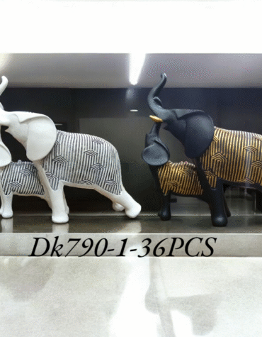 DX790-1 - POLYRESIN 2PC ELEPHANT SHOWPIECE (36PCS)