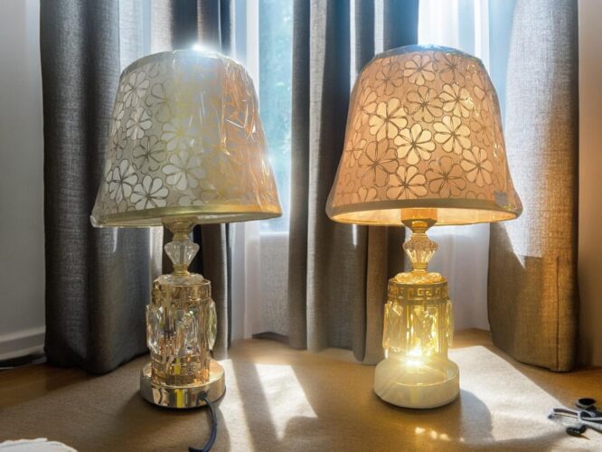 1720 - DECORATIVE TABLE LAMP WITH BLUB (24PCS)