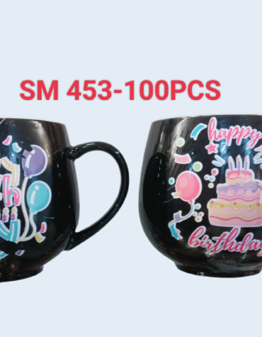 SM-453 - ROUND CERAMIC BIRTHDAY MUG (100PCS)