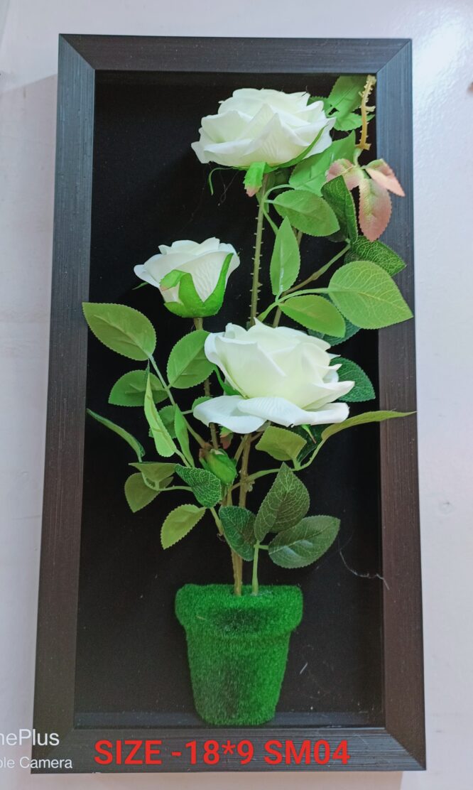 SM04 - ARTIFICIAL FLOWER FRAME (SIZE 18X9)
