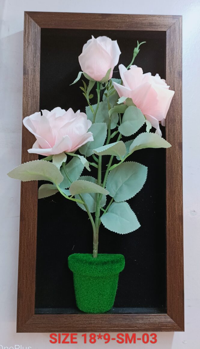 SM - 03 ARTIFICIAL FLOWER FRAME ( SIZE 18X19)