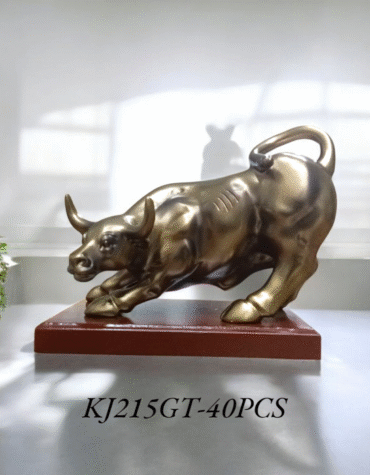 KJ2115GT - POLYRESIN BULL SHOWPIECE  (40PCS)