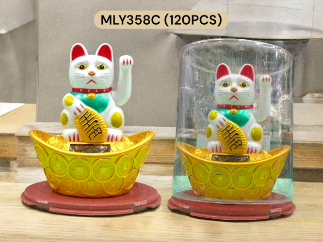 MLY358C - SOLAR CAT SHOWPIECE (120PCS)