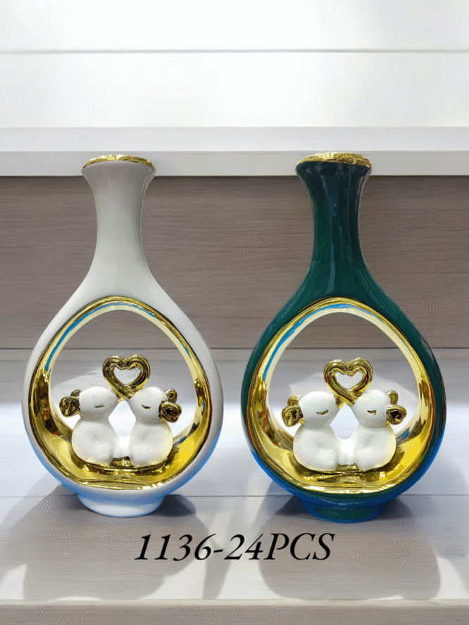 1136 - CERAMIC FLOWER POT (24PCS)