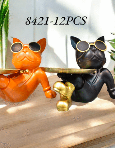 8435 - POLYRESIN DOG SHOWPIECE (12PCS)