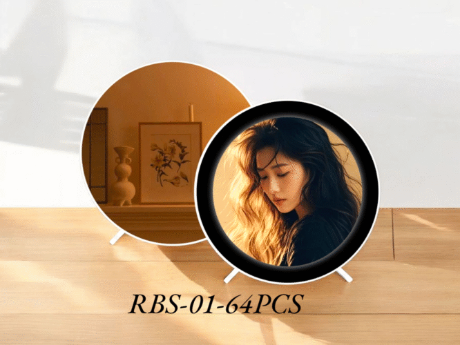 RBS-01 - ROUND  MIRROR LIGHT FRAME (64PCS)