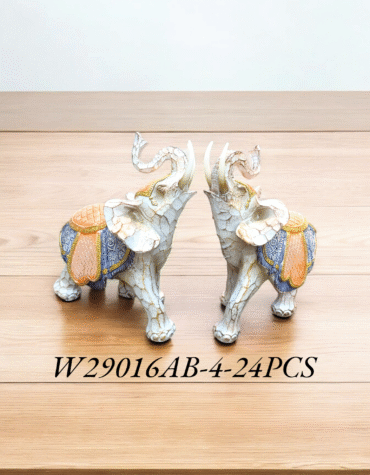 W29016-4 -POLYRESIN ELEPHANT SHOWPIECE (24PCS)