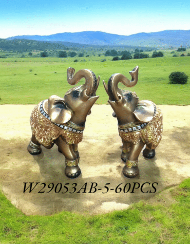 W29053-5 - POLYRESIN ELEPHANT SHOWPIECE (60PCS)