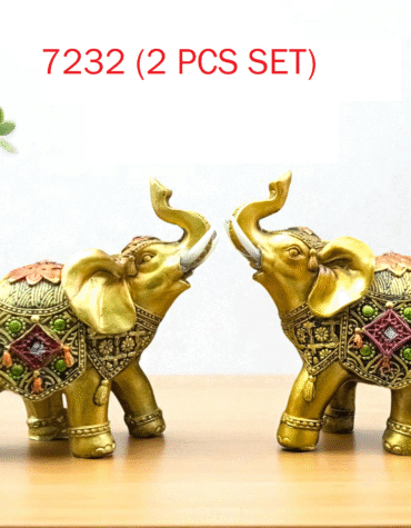 7232 - POLYRESIN ELEPHANT SHOWPIECE (72PCS)