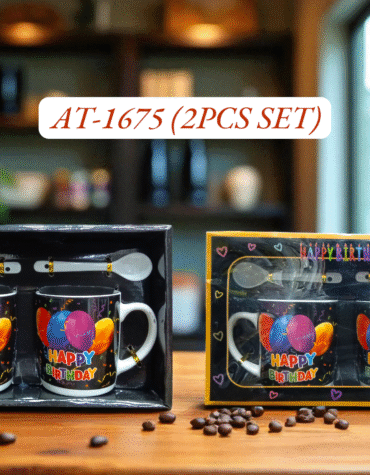 AT1675 - 2PC SMALL CERAMIC MUG (60PCS)